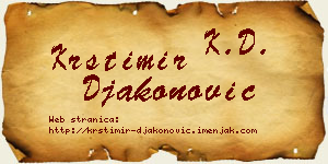 Krstimir Đakonović vizit kartica